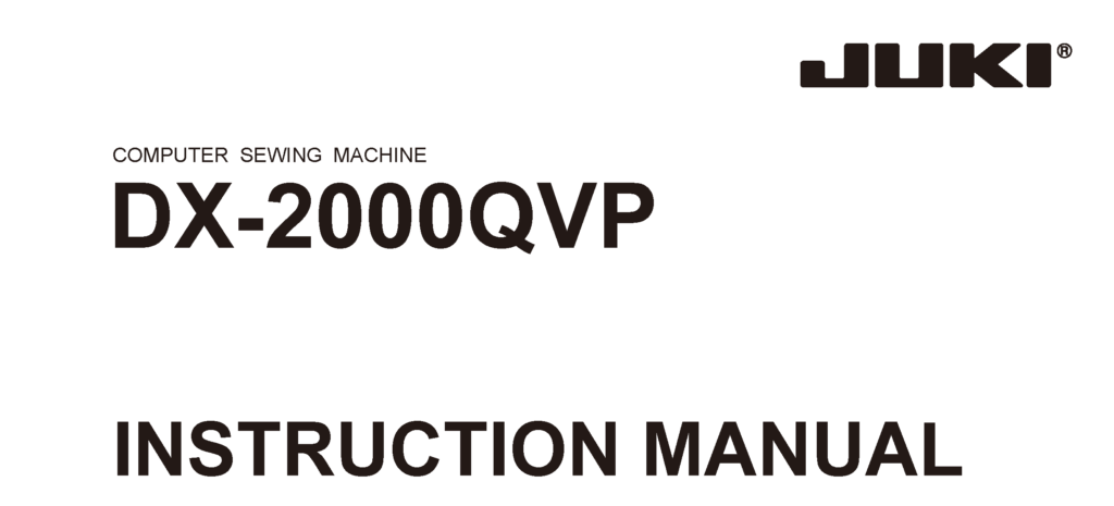 DX-2000QVP Instructions Manual